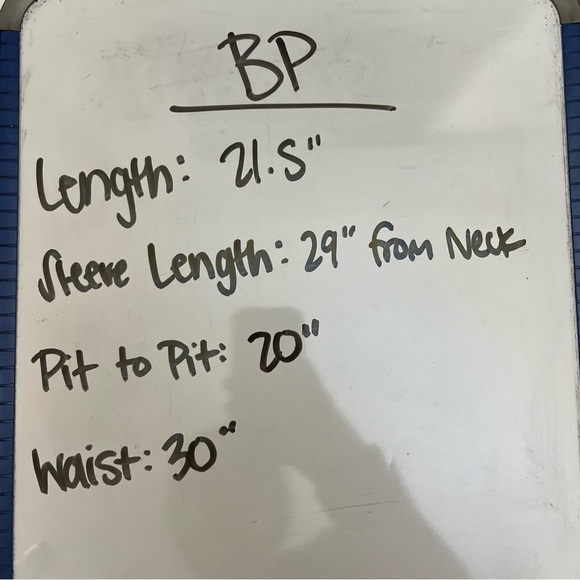 NEW BP Blue Hoodie Teddy Fleece Half Zip Pull Over Jacket Cozy Athleisure Sz XXS - Picture 10 of 10